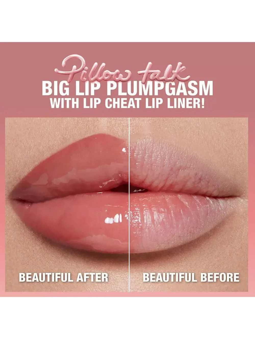 New Charlotte Tilbury Pillow Talk Big Lip Plumpgasm in Fair-Medium